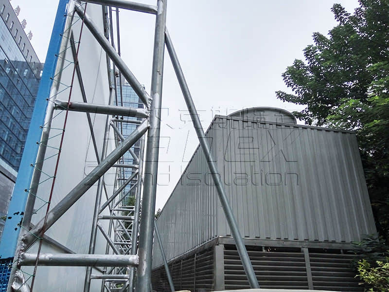 商業屋面裙樓中央空調冷卻塔降噪方案！降噪？減振誰為主？