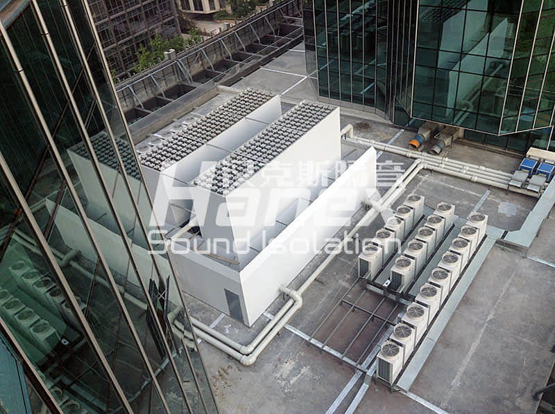 中華航空大廈風(fēng)冷熱泵機(jī)組噪聲治理案例-浙江一統(tǒng)實業(yè)有限公司